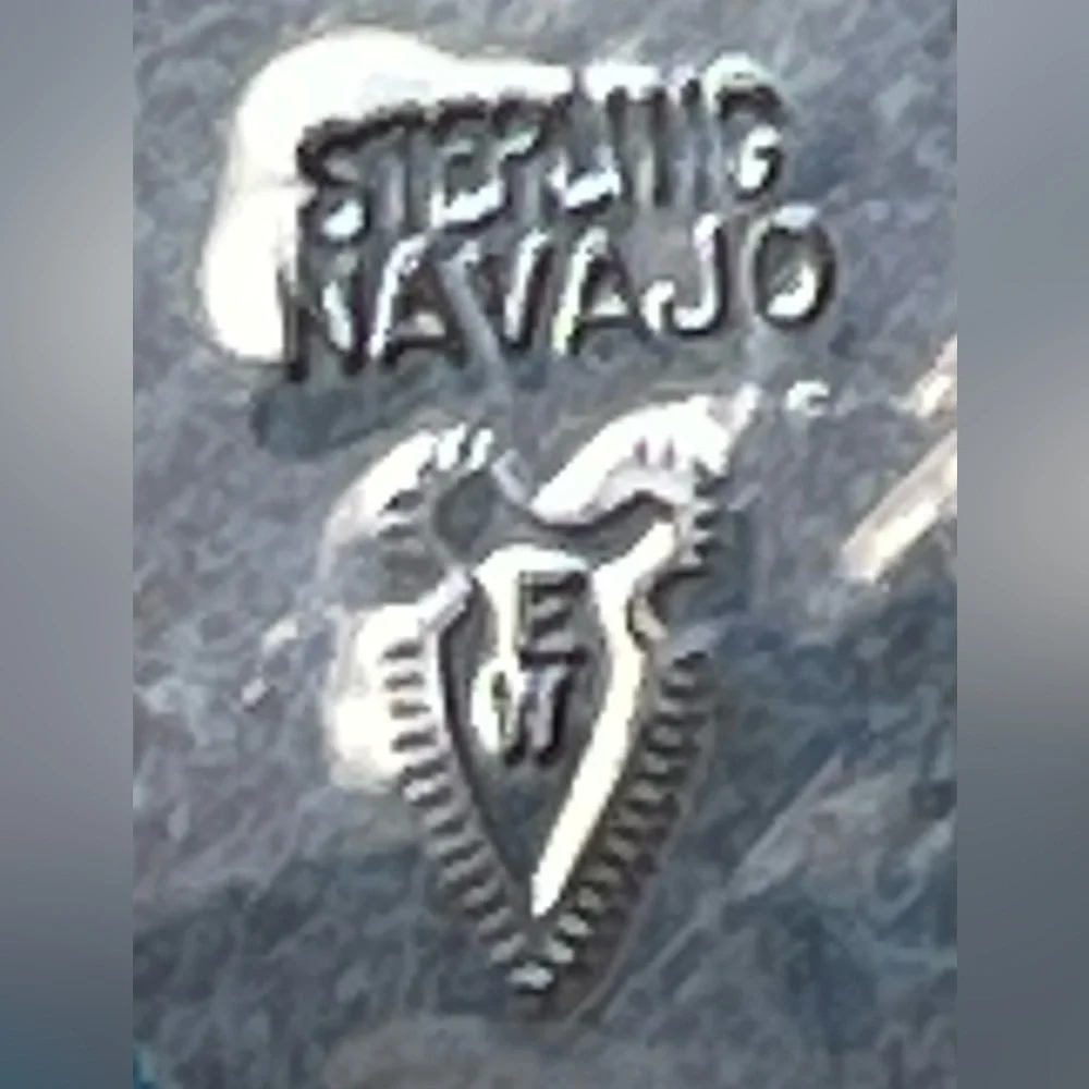 Picture Jasper & Sterling Navajo Pendant